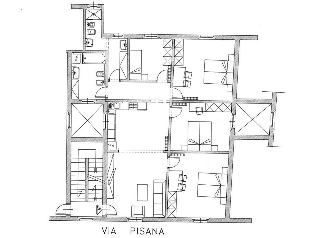 Appartamento Porta San Frediano Florencja Zewnętrze zdjęcie